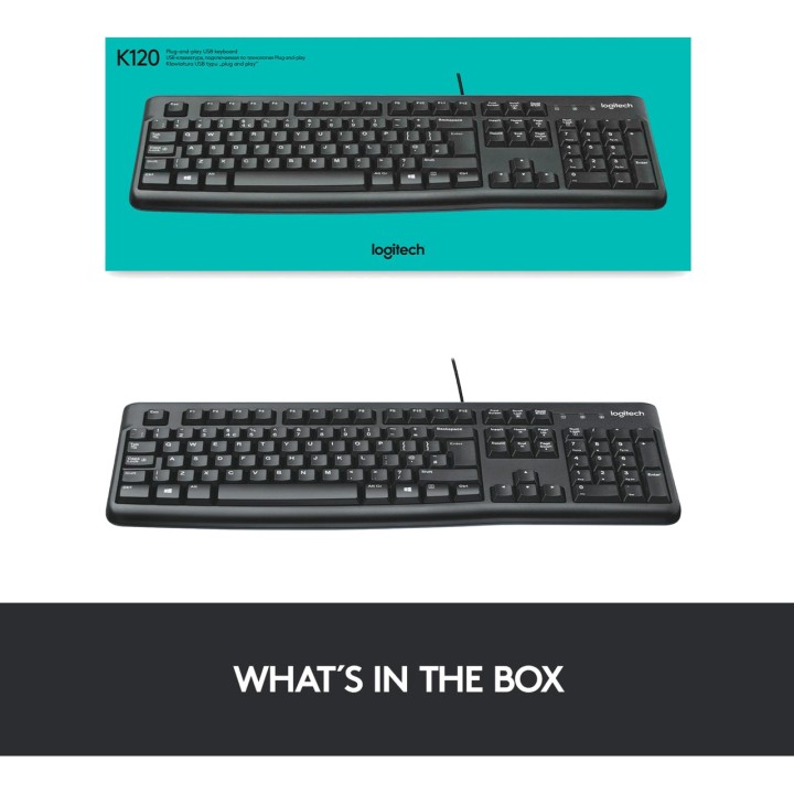 LOGITECH Teclat amb cable USB K120-QWERTZ 438476