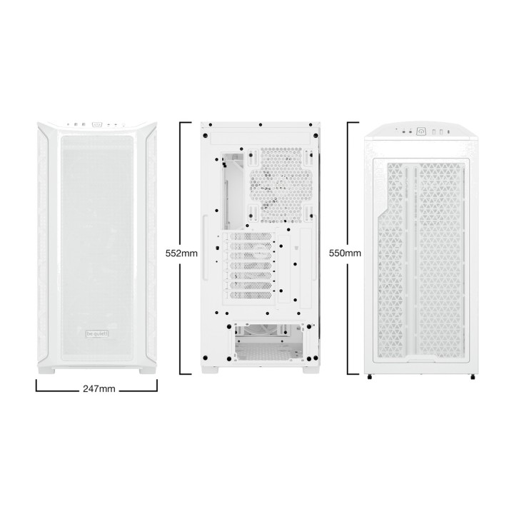 BE QUIET Caja de PC semitorre con cristal templado SHADOW-BASE 800 FX 1915159VAR