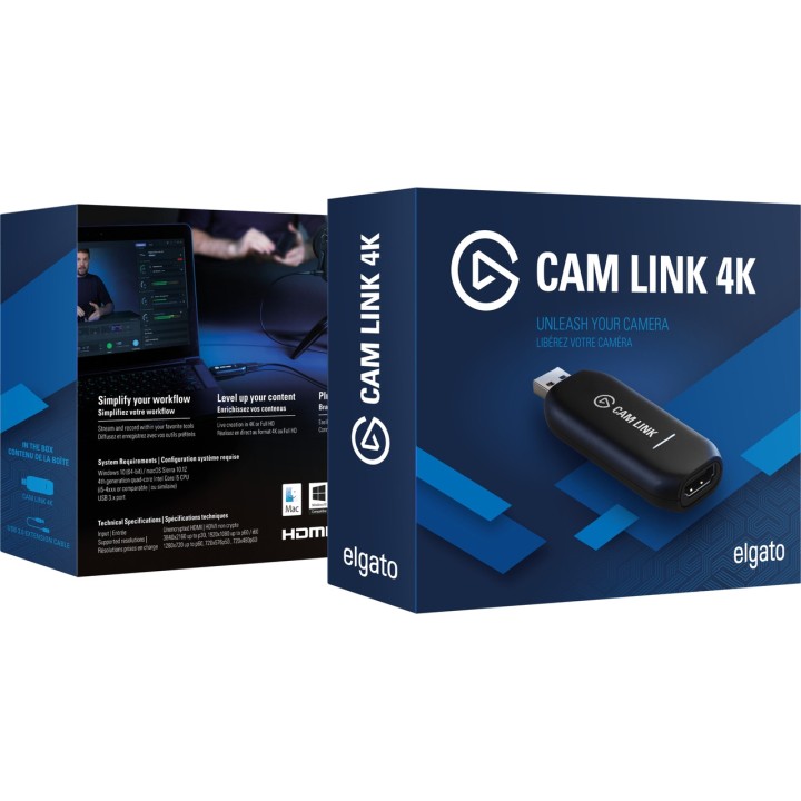 ELGATO HDMI-naar-USB-video-opnameapparaat CAM-LINK 4K