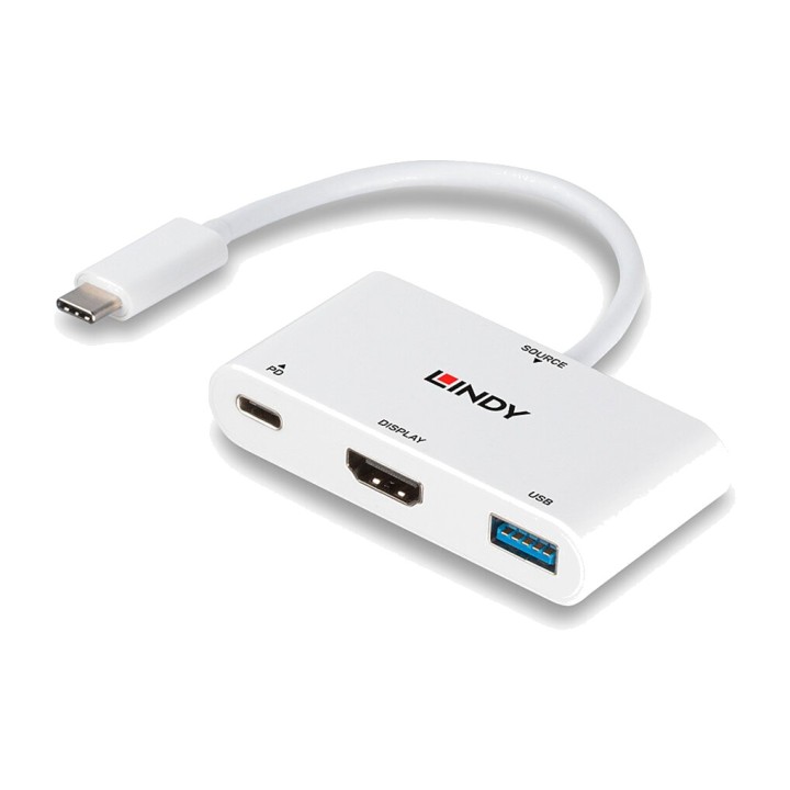 LINDY Adaptador multipuerto USB-C con HDMI 4K PD 100W 43340 1855917