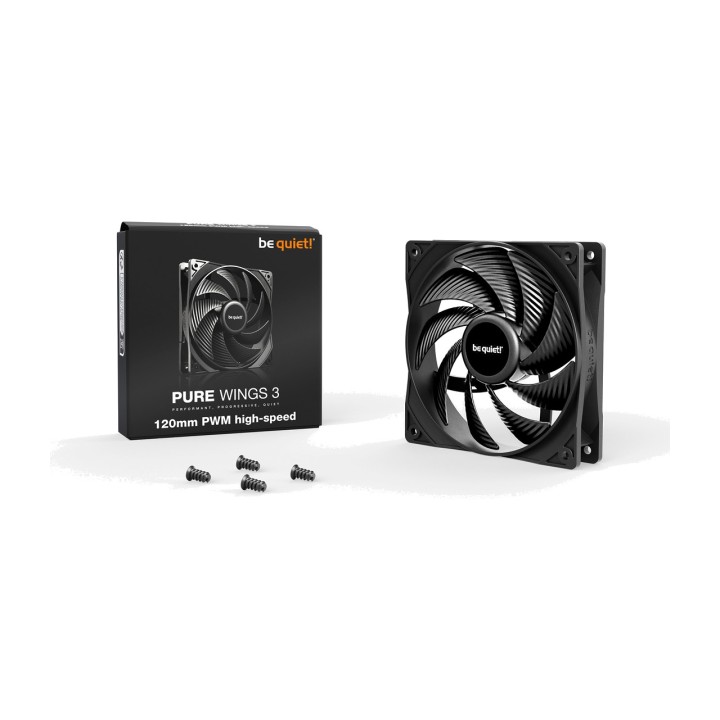 BE QUIET Ventilador de caja de PC PURE-WINGS 3 120MM PWM HIGH SPEED 100022254VAR
