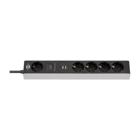 regleta de enchufes con interruptor 5-tomas 3-usb pd 45w 1,5m