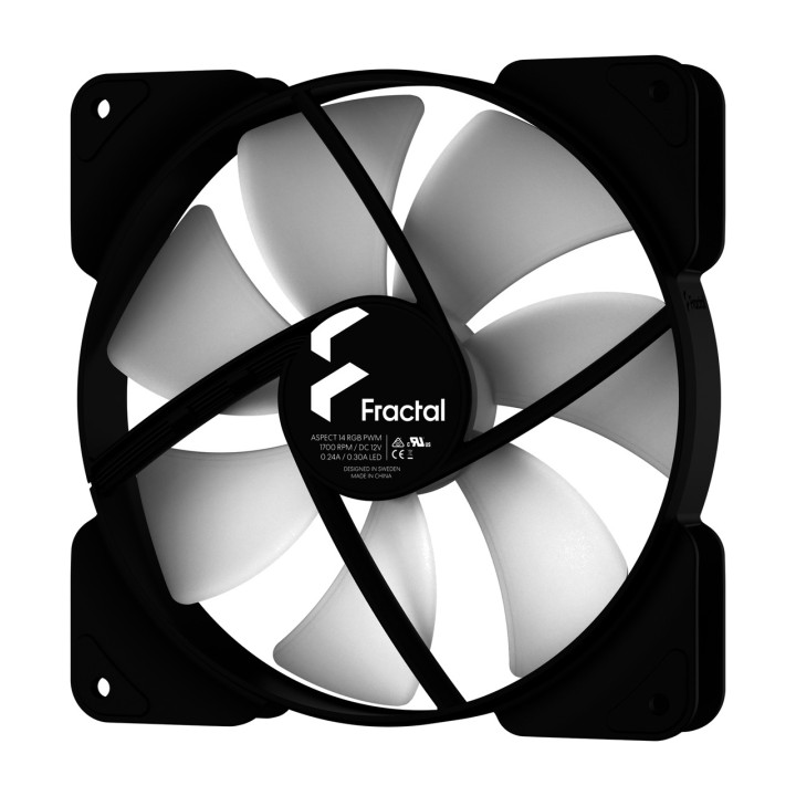 FRACTAL DESIGN PC-ventilator ASPECT-14-RGB 140MM PWM 3 UDS
