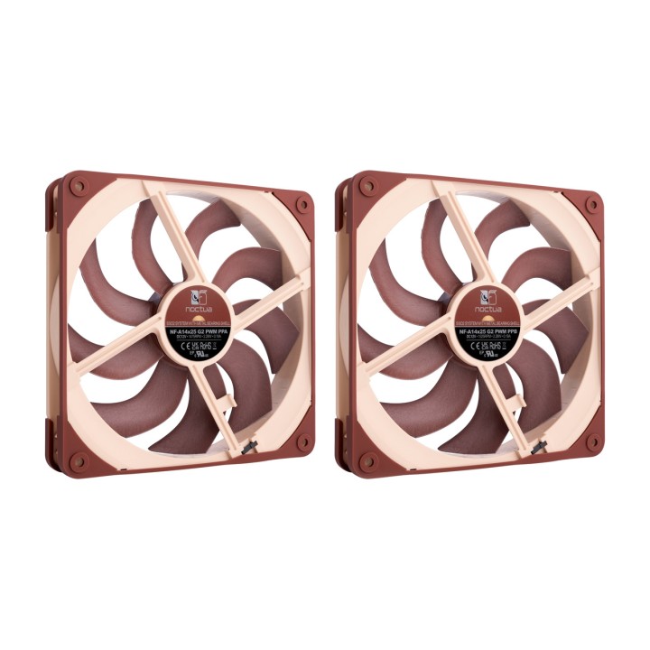 NOCTUA Chassifläkt för PC NF-A14X25 G2 PWM SX2-PP 140MM 2
