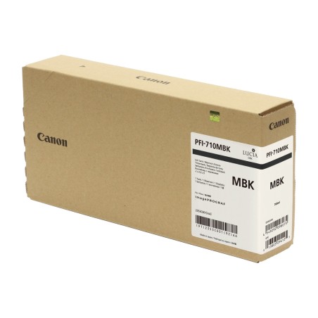 cartucho de tinta pigmentada para impresora de gran formato imageprograf-pfi-710mbk 700ml