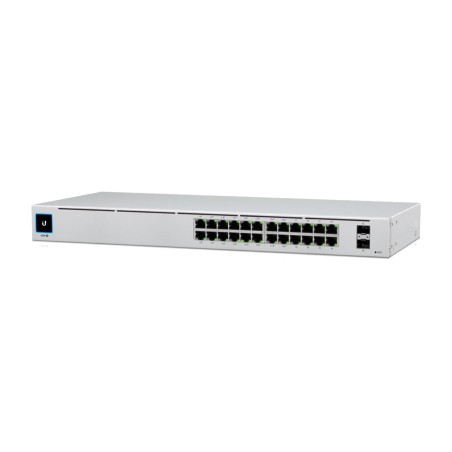 switch gestionable con alimentación por ethernet de 24 puertos para rack usw-24-poe
