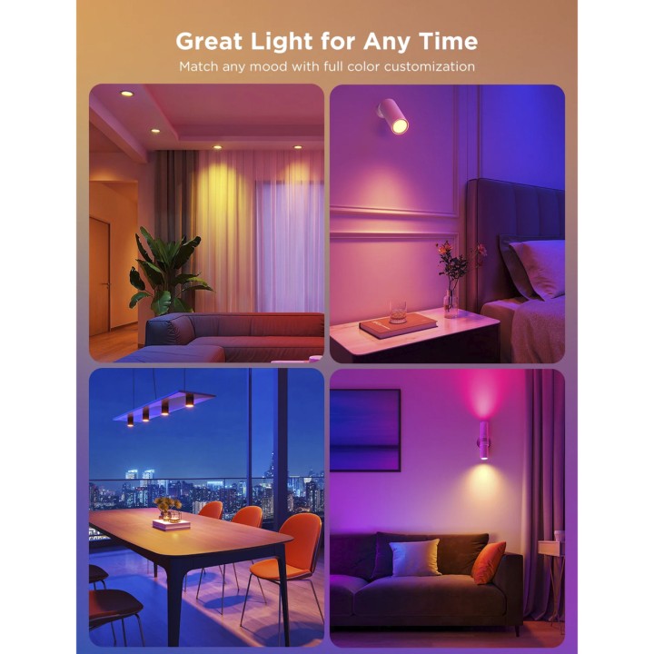 GOVEE Smart Wi-Fi and Bluetooth LED bulb GU10 RGBWW 400LM