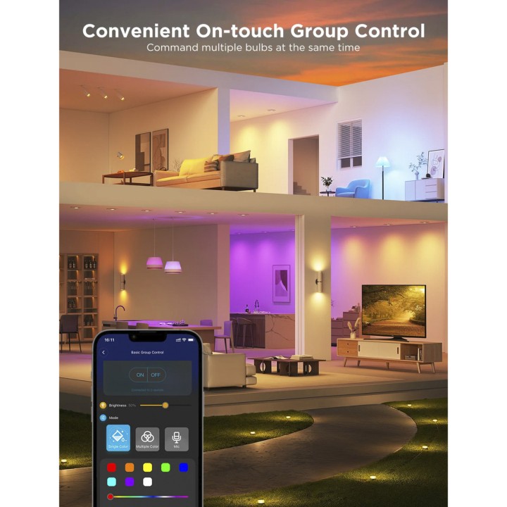 GOVEE Pametna wifi in bluetooth LED žarnica GU10 RGBWW 400LM