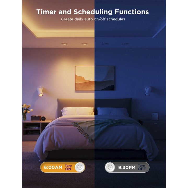 GOVEE Intelligente WLAN- und Bluetooth-LED-Lampe GU10 RGBWW
