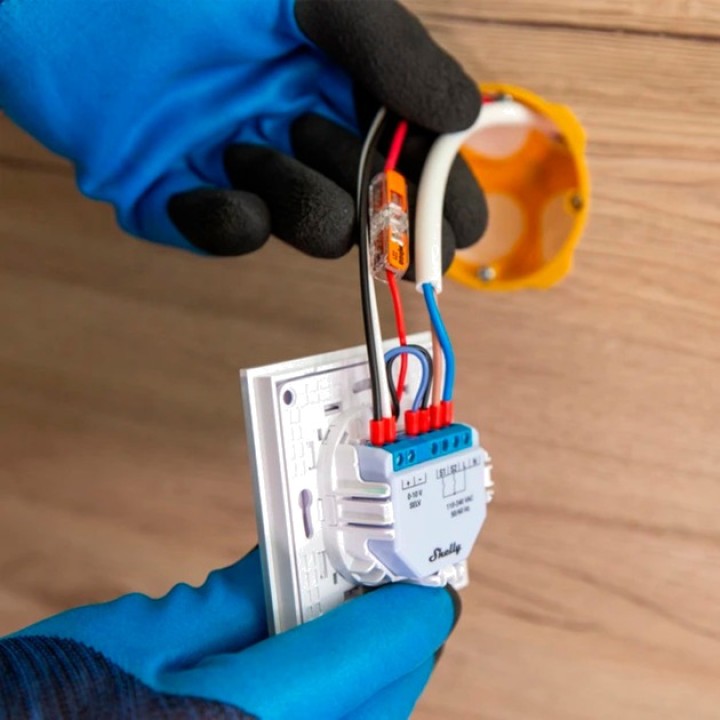 SHELLY Regulador de luz inteligente wifi PLUS-DIMMER 0-10V 100021882