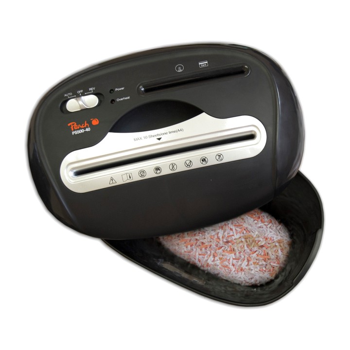 PEACH Aktenvernichter mit Partikelschnitt PS500-40 21L