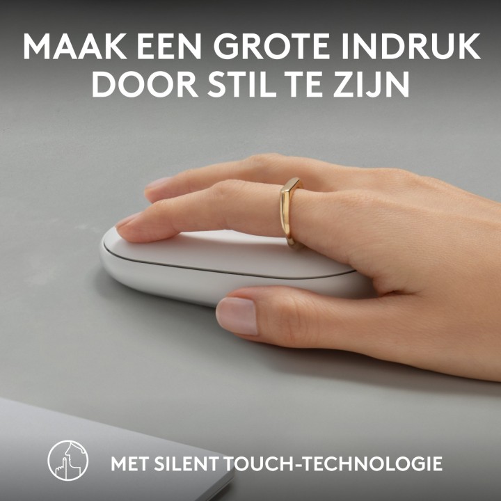 LOGITECH Kompakt vezeték nélküli egér PEBBLE-2 M350S