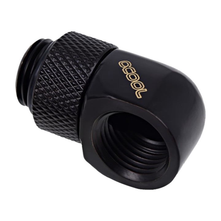 ALPHACOOL Könyökadapter apa-anya folyadékhűtéshez 90° G1/4