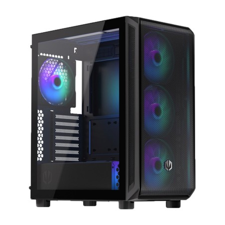 caja de pc semitorre con cristal templado arx 500 argb