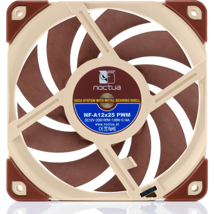 NOCTUA Ventilátor do PC skrinky NF-A12X25 PWM 120MM