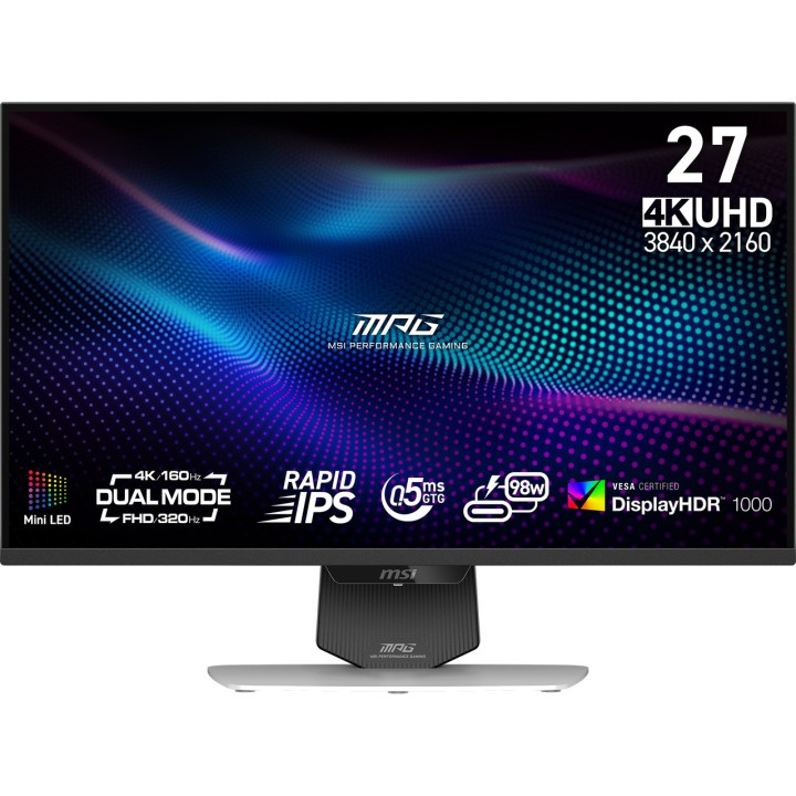 MSI Moniteur gaming MPG 274URDFWDE E16M-QLED 27" 4K UHD
