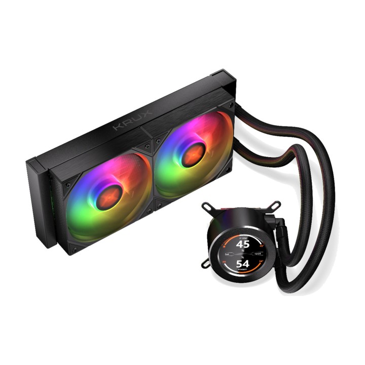KRUX AIO liquid cooling for CPU HYDROGLANCE-240-LCD ARGB