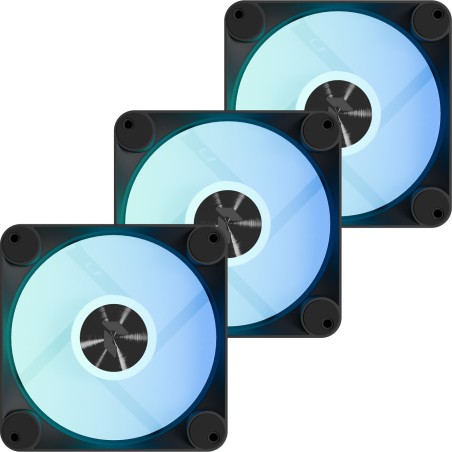 ventilateur de boîtier pc à flux d’air inversé fp1-r 120mm argb 3 uds