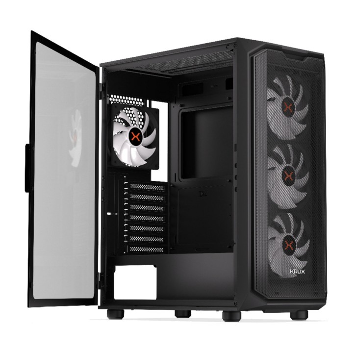 KRUX Skriňa PC semitower s temperovaným sklom ORONA-ATX
