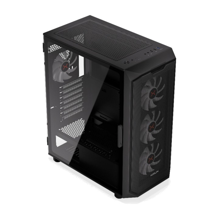 KRUX Semitower PC-kotelo karkaistulla lasilla ORONA-ATX