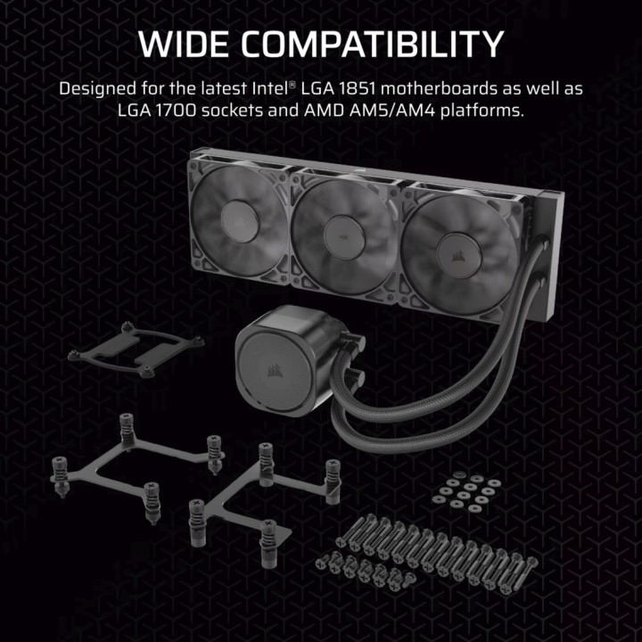 CORSAIR Gereviseerde AIO-vloeistofkoeling voor CPU in zo