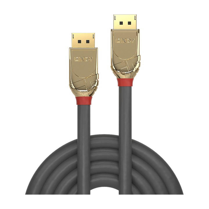 LINDY Câble vidéo pour moniteur DISPLAYPORT-1.2 GOLD LINE