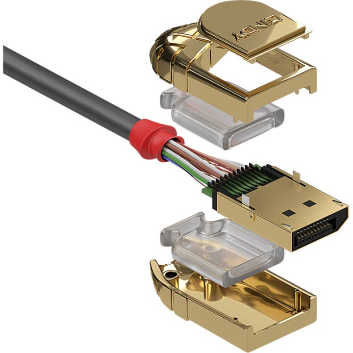 LINDY Câble vidéo pour moniteur DISPLAYPORT-1.2 GOLD LINE