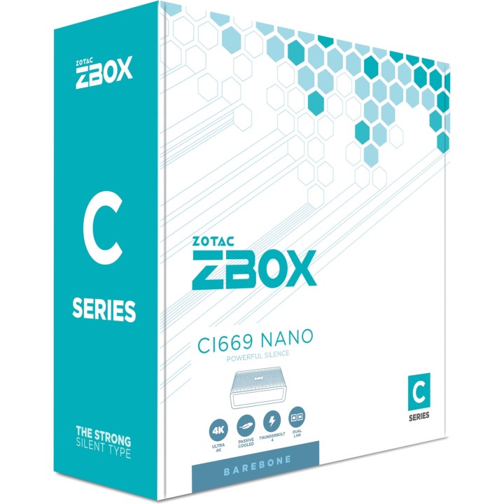 ZOTAC Barebone mini PC ZBOX CI669 NANO CORE I7-1355U 100072017