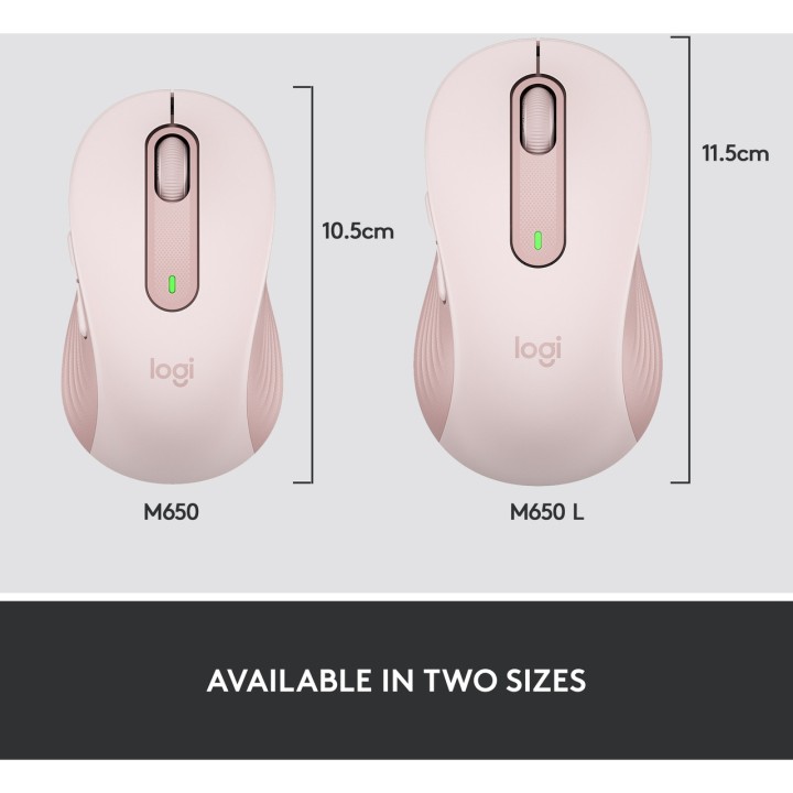 LOGITECH Ratón inalámbrico silencioso SIGNATURE M650 1813724VAR