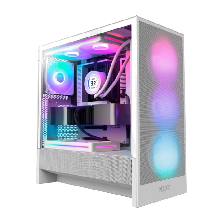 NZXT Case PC mid tower con vetro temperato H5 FLOW-RGB 2024