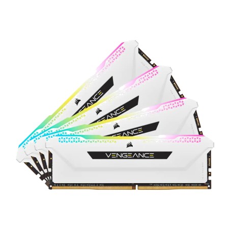 kit de memoria ram dimm vengeance-rgb-ddr4 3200mhz 64gb (4x16gb) cl16 cmh64gx4m4e3200c16w