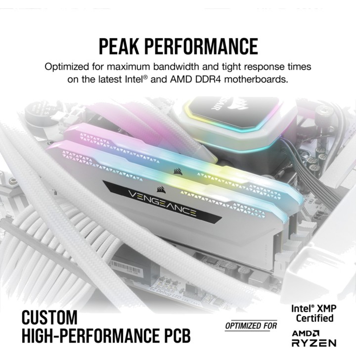 CORSAIR DIMM RAM memory kit VENGEANCE-RGB-DDR4 3200MHZ 64GB