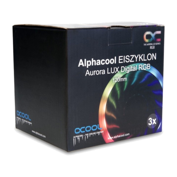ALPHACOOL RGB PC case fan EISZYKLON-AURORA LUX 120MM 1624671