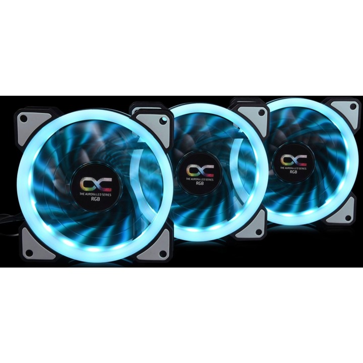 ALPHACOOL Ventilador de gabinete de PC RGB EISZYKLON-AURORA