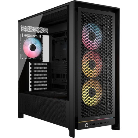 caja de pc semitorre con cristal templado frame 5000d rs argb