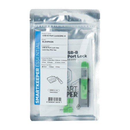 bloqueador de puerto usb-b con llave essential bl04pk