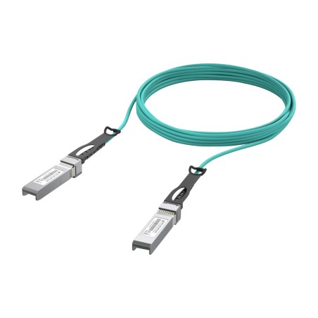 cable óptico activo aoc de largo alcance unifi sfp28 25gbps 10m