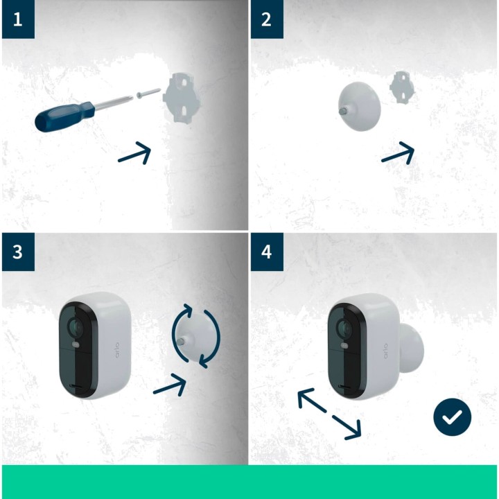 ARLO Wifi-övervakningskamera för utomhusbruk ESSENTIAL 2K