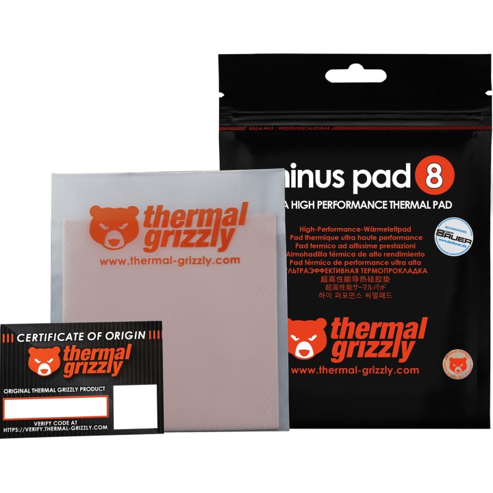 THERMAL GRIZZLY Siliconen verwarmingsmat MINUS PAD 8