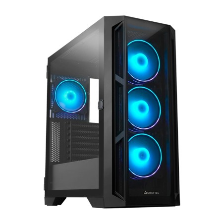 caja de pc semitorre con cristal templado apex ga-01b-tg-op e-atx 4x120mm argb