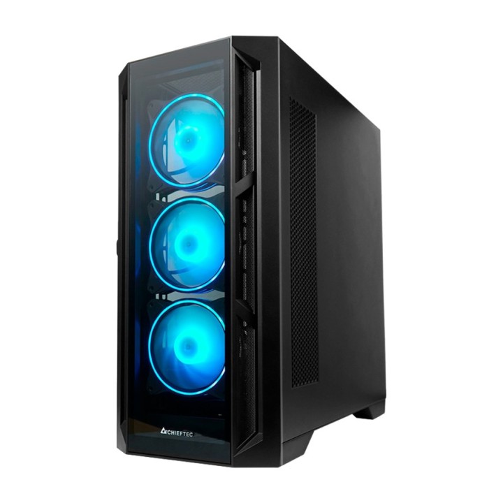 CHIEFTEC Caixa de PC semitorre amb vidre temperat APEX