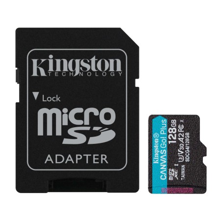 tarjeta de memoria con adaptador sd canvas go plus-microsdxc 128gb a2 u3 v30