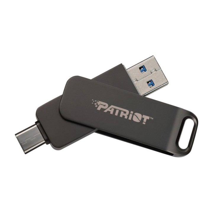 PATRIOT Pen USB-A e USB-C com caixa rotativa RAGE R550 32GB