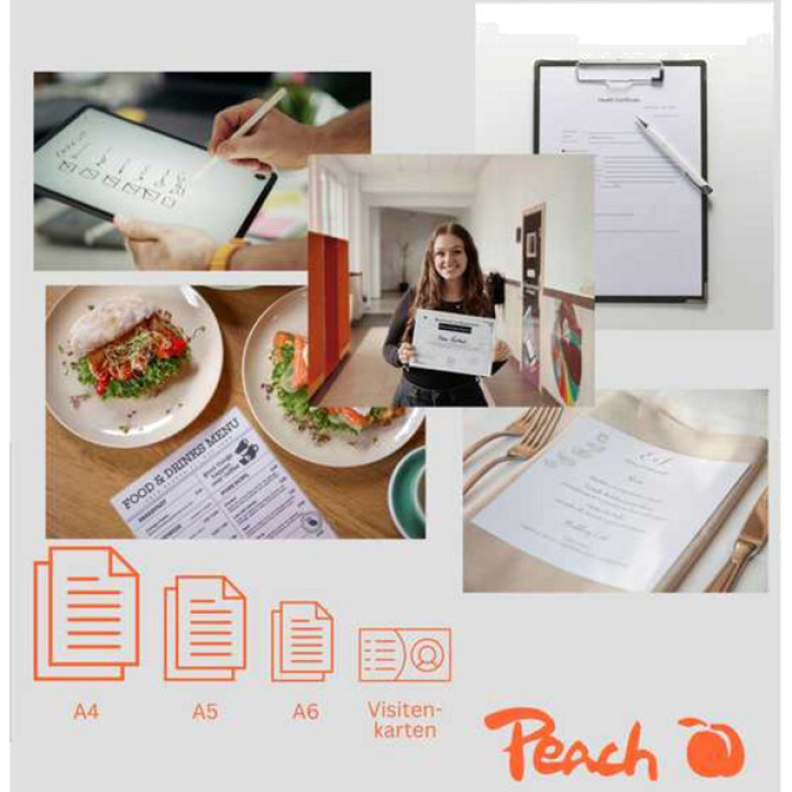 PEACH A4-lamineringsmaskin 2-i-1 med skärare utan