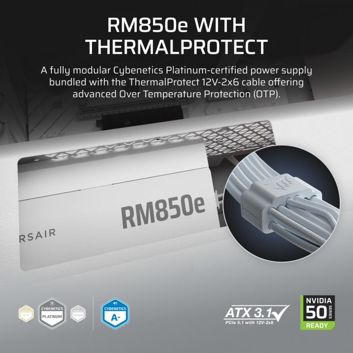CORSAIR Alimentatore modulare per PC RM850E 3RD GEN 850W