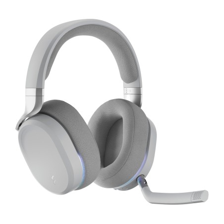vezeték nélküli gamer fejhallgató mikrofonnal scape light