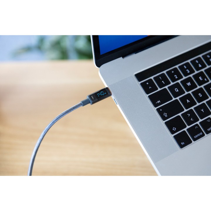 ANSMANN Câble avec gaine textile et connecteurs USB-C aux