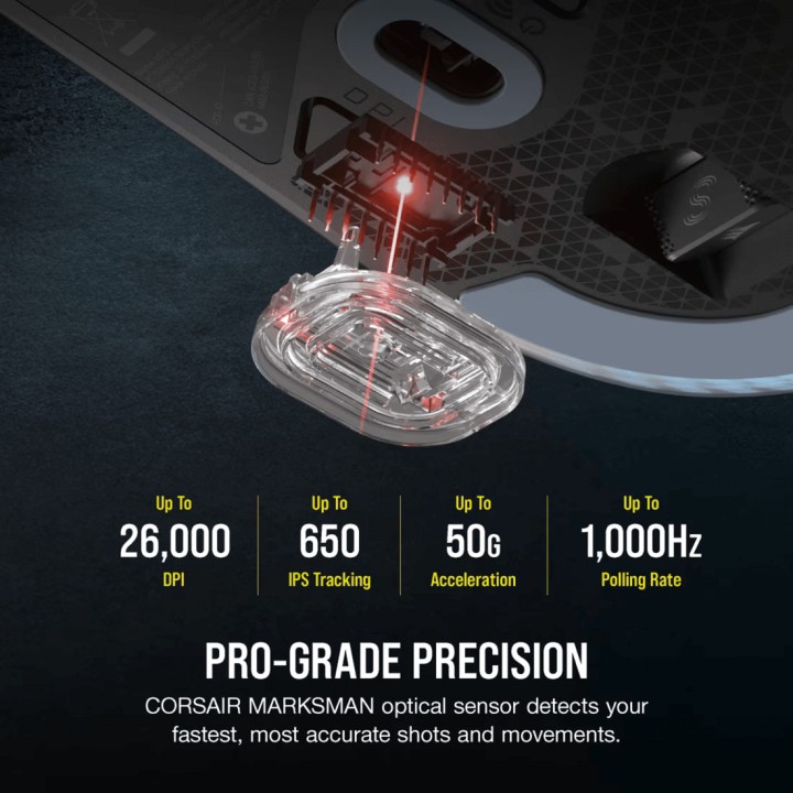 CORSAIR Bezprzewodowa mysz gamingowa M75 WIRELESS 26000DPI