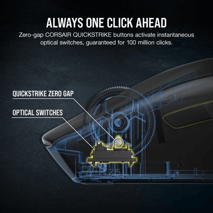 CORSAIR Souris gaming sans fil M75 WIRELESS 26000DPI