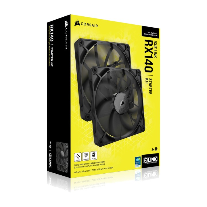 CORSAIR PC-kotelotuuletin ICUE-LINK RX140 PWM 140MM 2 UDS